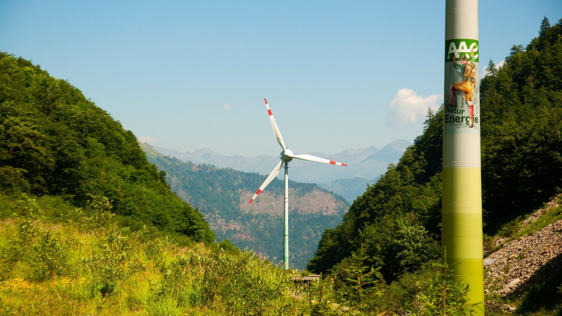 Wind park from AAE Südwind Strom GmbH in Austria