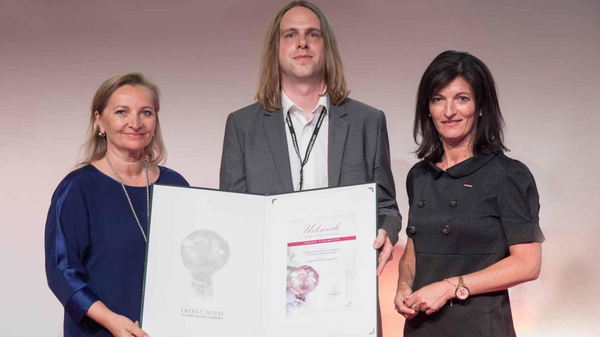 Michael Moser at the Energy Globe Austria award ceremony