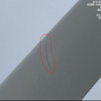 Drone inspection detected blade crack.